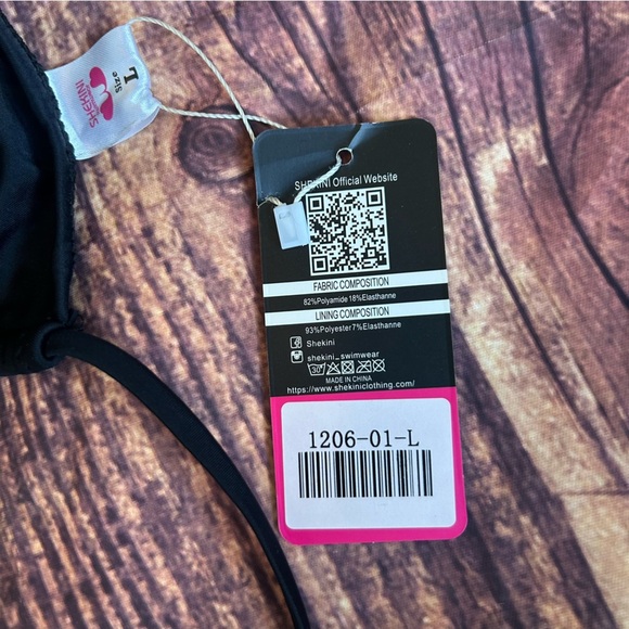 Shekini Bikini top Black Size L - Picture 3 of 4